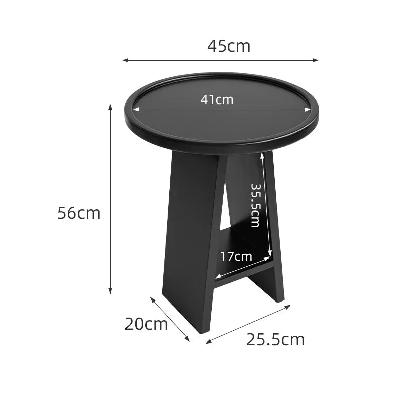 Nordic Modern Simple Living Room Coffee Table Creative Luxury Rounded Small End Tables Arc-shaped Corners Sofa Beside Home Decor