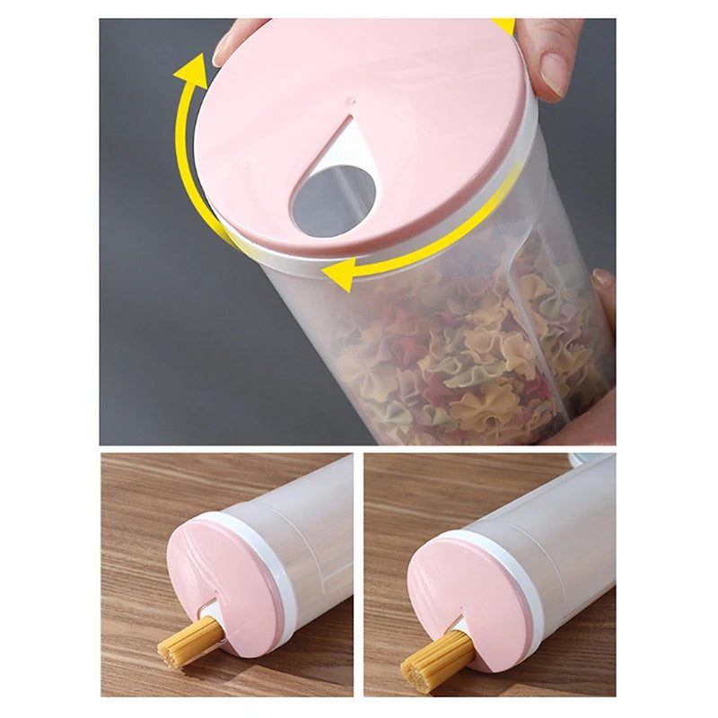Food Storage Box Airtight Sealed Containers Grain Pasta Storage Box For Cereal Spaghetti Noodle Wheat Pasta Kitchen Organizer