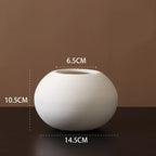 Handmade Ceramic Art Vase Pot Cabinet Table Decor Home Ornament Simple Modern Luxury Nordic Living Dining Bed Room Hall Black Wh