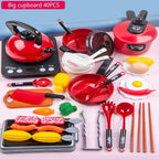 Kitchen Toys Set For Kids Girl Cooking Baby Cutting Fruit Cooking Kitchen Utensils Children's Simulation Education Pretend Play