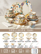 Fine China Kitchen Dinner Set Guests Gift Women Party Plates Dinnerware Sets Ceramic Breakfast Juego De Vajilla Completa Dishes