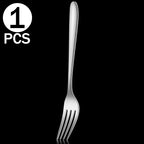 Korean Stainless Steel Cutlery Set Kitchen Long Handle Spoon and Fork Tableware Dessert Coffee Teaspoon Soup Spoons Utensils