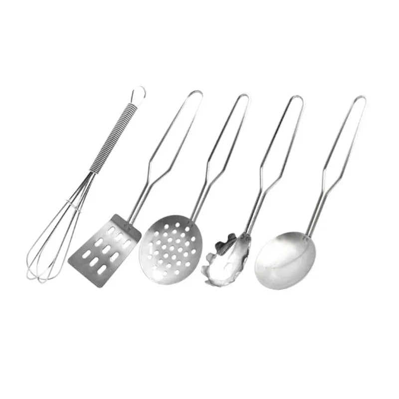 Kids Toy Pots and Pans Toys - Kitchen Play Set Pretend Cookware Mini Stainless Steel Cooking Utensils Development Toys