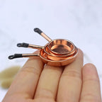 Kettle 1:12 Mini Kitchen Utensils Sets Cookware Alloy Doll Kitchen Set Mini 1:12 Scale Mini Kitchen Cooking Kit Mini Play House