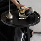 Nordic Modern Simple Living Room Coffee Table Creative Luxury Rounded Small End Tables Arc-shaped Corners Sofa Beside Home Decor