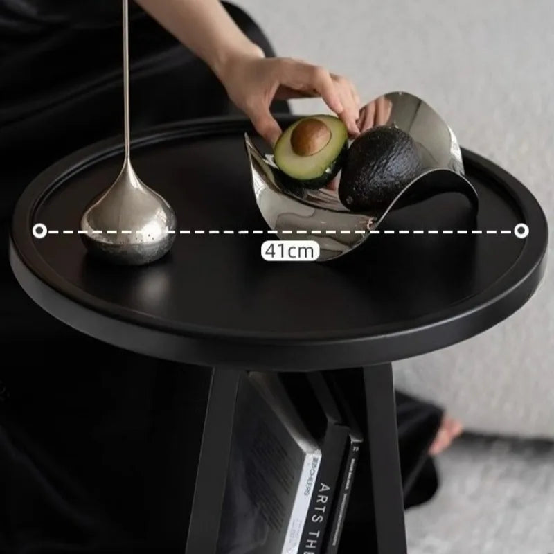 Nordic Modern Simple Living Room Coffee Table Creative Luxury Rounded Small End Tables Arc-shaped Corners Sofa Beside Home Decor