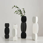 Modern minimalist vase decoration home Flower Arrangement Living Room Flowerpot Nordic minimalist decor black vase Art Ornaments