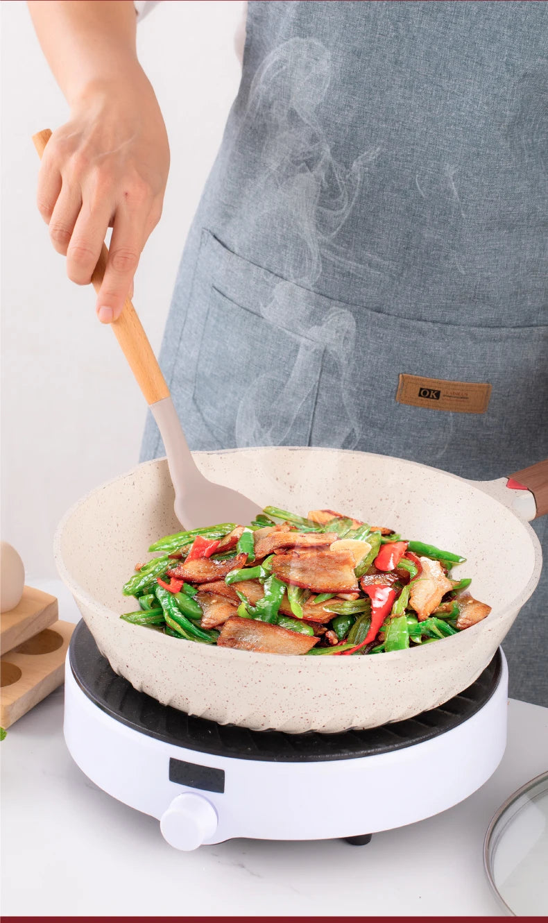 12pcs, Silicone Utensil Set, Khaki Kitchen Utensil Set With Wooden Handle, Safety Cooking Utensils Set, Non-Stick Kitchen Tools