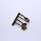 Kettle 1:12 Mini Kitchen Utensils Sets Cookware Alloy Doll Kitchen Set Mini 1:12 Scale Mini Kitchen Cooking Kit Mini Play House