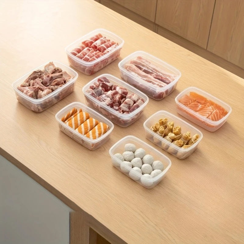 10-Pack Airtight Food Storage Containers -  Stackable Kitchen Organizers ( Leakproof, Fridge/Freezer to Outdoor Use)