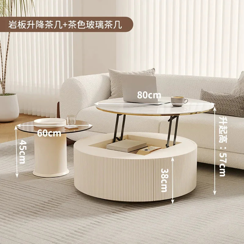 Living Room Sets Furniture Coffee Table Service Hallway Simple Aesthetic Dining Set Center Small Lifting Luxury Modern Middle Tv