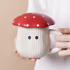 Red Mushroom ceramic Coffee Mug Dinner Plates Noodle Bowls Salad Bowls Teapot Cakepan Afternoon Tea Party Gift for Girl