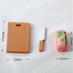 1 Set Doll House Mini Kitchen Knife Cooking Utensils Model for Dollhouse Kitchen Furniture Decoration Accessories Toy