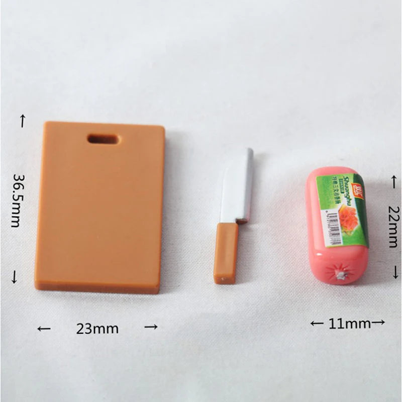 1 Set Doll House Mini Kitchen Knife Cooking Utensils Model for Dollhouse Kitchen Furniture Decoration Accessories Toy