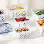 4pcs/set Storage Container, Multifunctional Leak Proof Food Storage Box  food storage containers  containers for kitchen
