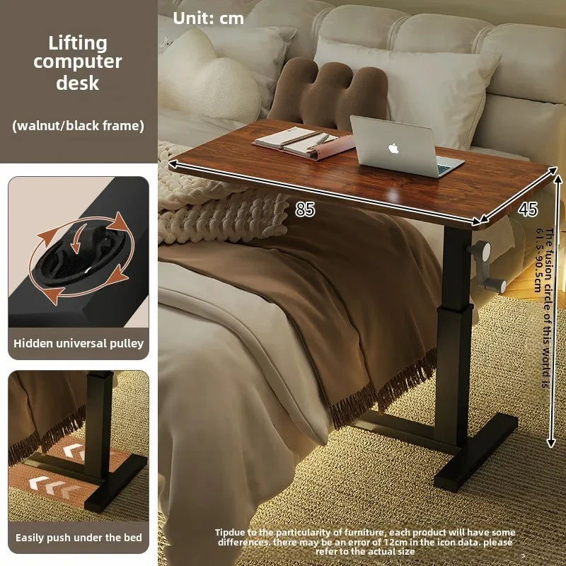 Height Adjustable Computer Desk Mobile Small Desk for Live Streaming Home Study Office Desk Standing Workstation desks