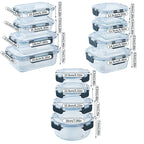 10/12pc food storage container with lid, fresh-keeping box suitable for meal preparation, lunch, and outdoor picnics