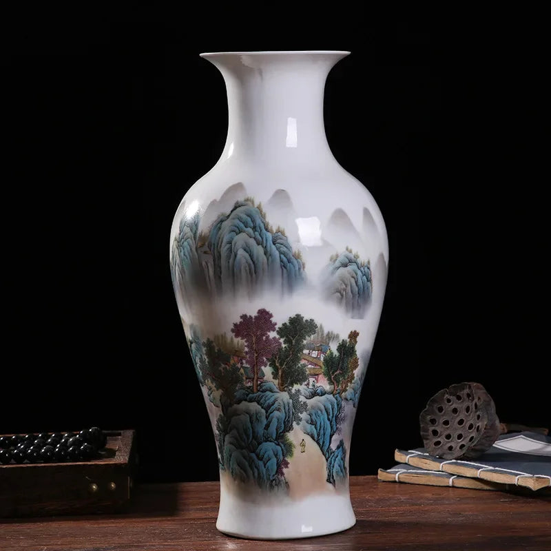 Ceramic vase modern imitation ancient Chinese living room decoration vase decoration handicraft