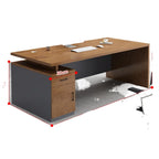 Bedroom Modern Office Desk Design Storage Luxury Fashionable Office Desk Classic Working Biurko Do Komputera Home Accessories