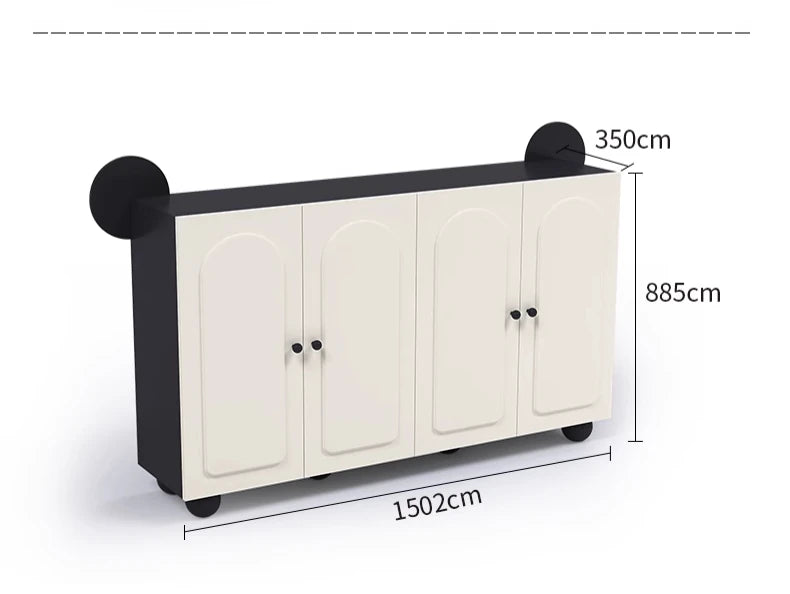 Keys Display Cabinet Cream Standing Office Buffet Cabinets Luxury Organization Mueble Recibidor De Entrada Home Furniture