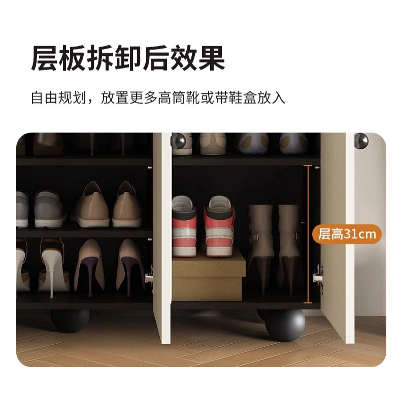 Keys Display Cabinet Cream Standing Office Buffet Cabinets Luxury Organization Mueble Recibidor De Entrada Home Furniture