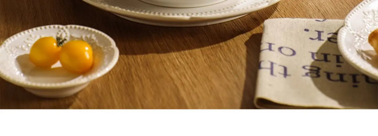 Baroque Vintage Ceramic Dinner Plates Western Food Dishes and Plates Sets European Modern Kiln Change Carving  Tableware Home