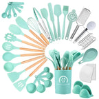 Best kitchen Cookware Set, 43 pcs Spatula Set, Non - stick Heat Resistant, Silicone Kitchen Cooking Utensil Set