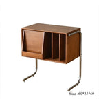 Multifunctional Beauty:Modern Solid Wood Magazine Storage, Chinese-Inspired Side Cabinet, and Floor Display for Bedroom Elegance