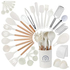 Best kitchen Cookware Set, 43 pcs Spatula Set, Non - stick Heat Resistant, Silicone Kitchen Cooking Utensil Set