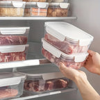 10-Pack Airtight Food Storage Containers -  Stackable Kitchen Organizers ( Leakproof, Fridge/Freezer to Outdoor Use)