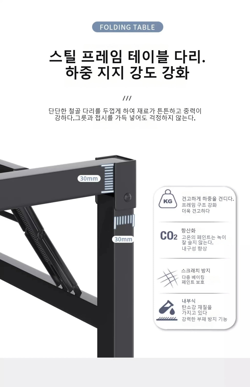Simple Folding Desk, Desk, Home Dining Table, Rectangular Office Desk, Computer Desk, Student Learning Desk, Training Desk