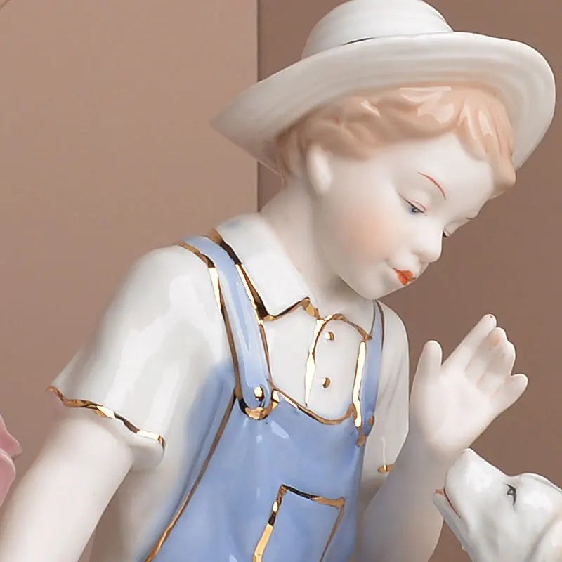 Modern minimalist European home decor character decorations living room wine cabinet decorations ceramic handicraftsjavascript: