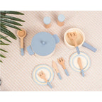 Children's Wooden House Kitchen Utensils Toy Sets Montessori Early Habit Cultivation Cognitive Training Parent-child Interaction