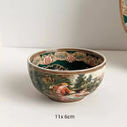 European Famous Painting Series Tableware Set Ceramic Material Underglaze Color Craftsmanship Handmade Painting