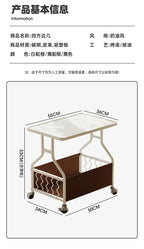 Modern Mobile Side Table Beauty Trendy Exquisite Glamour Coffee Table Luxury Elegant Mesa De Centro Sala Living Room Furniture