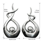 Ceramic Sculptures Ornaments Home Modern Decoration Abstract Statue Room Art Decor Luxury Porcelain Figurine Table Accessories