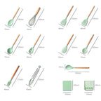 Kitchen Utensil Set Silicone BPA Free Kitchen Cooking Baking Tools Set Kitchen Accessories Gadgets Kitchenware With Container N.