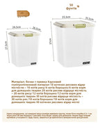 Food ade Sed Rice Storage Box Moisture Proof Bug Resistant Plastic Kitchen Storage Container for Home Use 5L And above C...