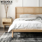 Modern Bedroom Furniture Wooden Bedside Table Nightstand Cabinet Bed End Side Table With Drawer For Home Use