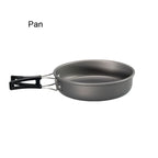 Camping Cookware Set Aluminum Nonstick Portable Outdoor Tableware  Kettle Pot Cookset Cooking Pan Bowl for Hiking BBQ Picnic