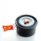 Camping Cookware Set Aluminum Nonstick Portable Outdoor Tableware Kettle Pot Cookset Cooking Pan Bowl for Hiking BBQ Picnic