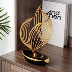 Abstract Ceramic Metal Sculpture Modern Home Decoration Living Room Desktop Office Decoration Accessories Crafts Gift W5315