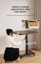 Height Adjustable Computer Desk Mobile Small Desk for Live Streaming Home Study Office Desk Standing Workstation desks