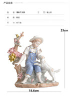 Modern minimalist European home decor character decorations living room wine cabinet decorations ceramic handicraftsjavascript: