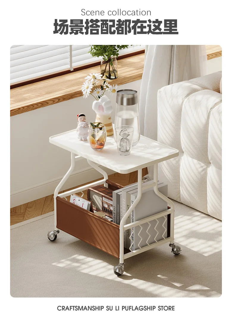 Modern Mobile Side Table Beauty Trendy Exquisite Glamour Coffee Table Luxury Elegant Mesa De Centro Sala Living Room Furniture