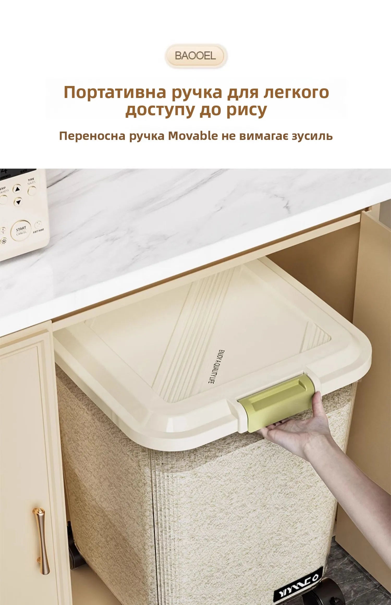 Food ade Sed Rice Storage Box Moisture Proof Bug Resistant Plastic Kitchen Storage Container for Home Use 5L And above C...