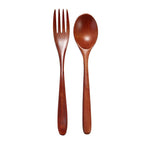 Wooden Dinner Kit Utensil Soups Rice Kitchen Supplies Tableware Dinnerware Sets Fork Spoon