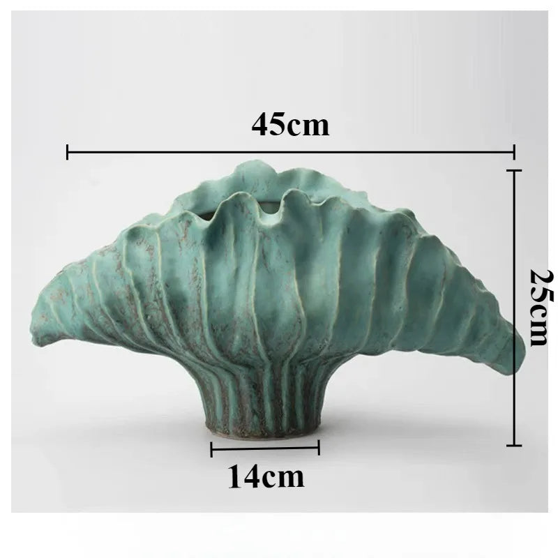 Ceramic Flower Vase Pottery Decorative Vases Modern Vase Plants and Decoration Ornaments Aesthetic Living Room Decor Accessories