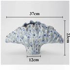 Ceramic Flower Vase Pottery Decorative Vases Modern Vase Plants and Decoration Ornaments Aesthetic Living Room Decor Accessories