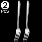 Korean Stainless Steel Cutlery Set Kitchen Long Handle Spoon and Fork Tableware Dessert Coffee Teaspoon Soup Spoons Utensils
